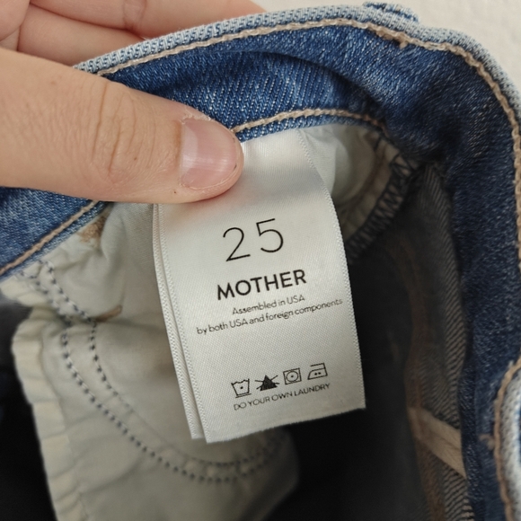 MOTHER The Hustler Flared Leg Distressed Ankle Jeans in Understudy Size 25 - Picture 14 of 14